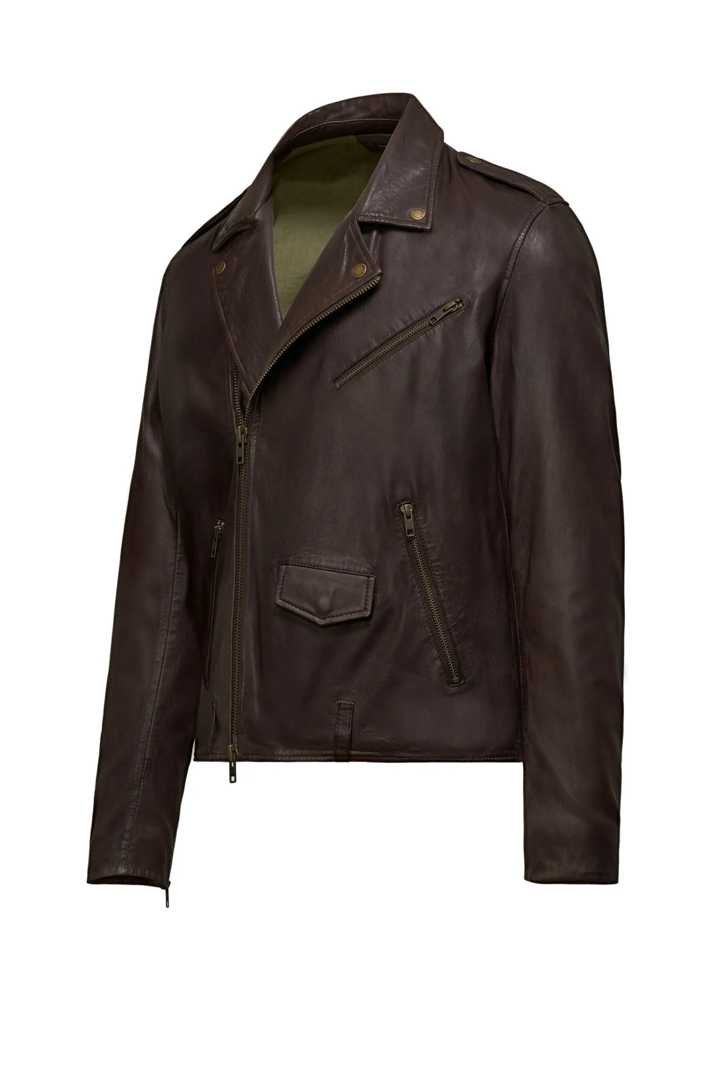 Bomboogie Lederjacken-Biker-Jacke Aus Leder Ecto