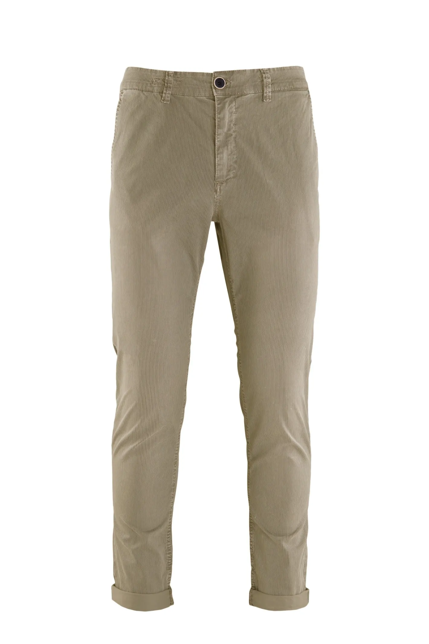 Bomboogie Hosen-Chino-Hose Aus Gestreiftem Gabardine
