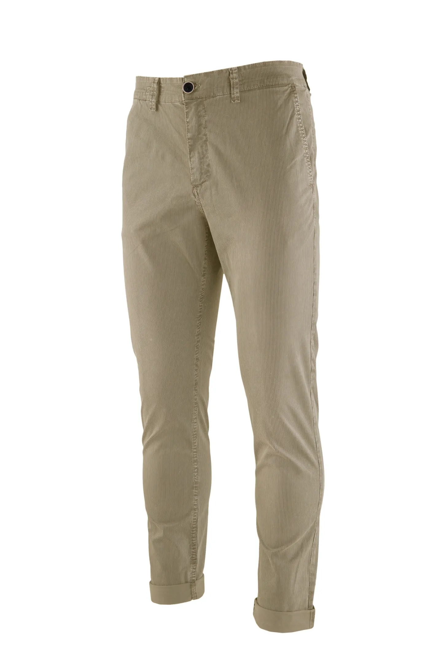 Bomboogie Hosen-Chino-Hose Aus Gestreiftem Gabardine