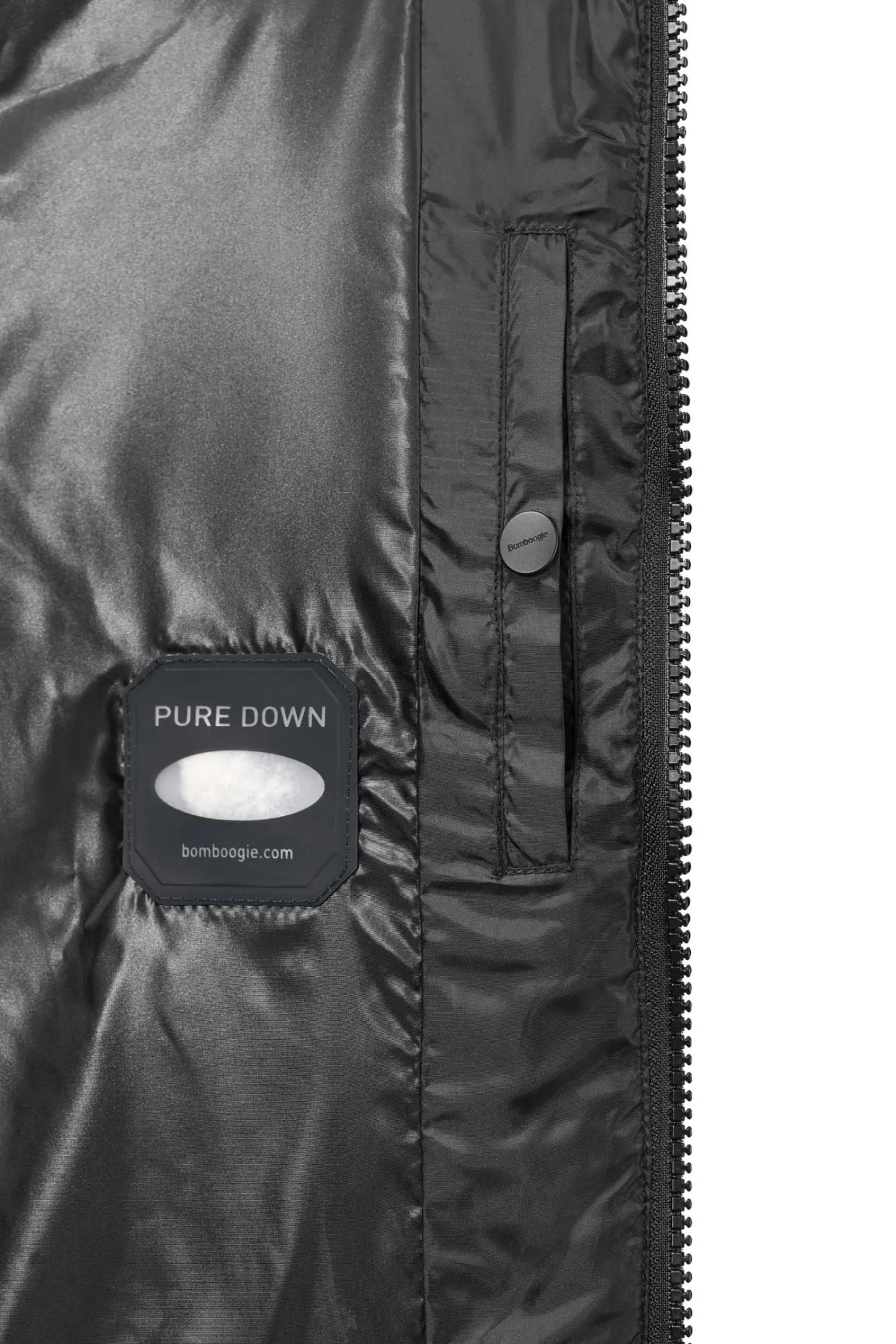 daunenwattierte_bomberjacke_mit_kapuze_aus_echtem_schwarzem_pelz_3.webp Bomboogie Bomberjacken-Daunenwattierte Bomberjacke Mit Kapuze Aus Echtem Schwarzem Pelz