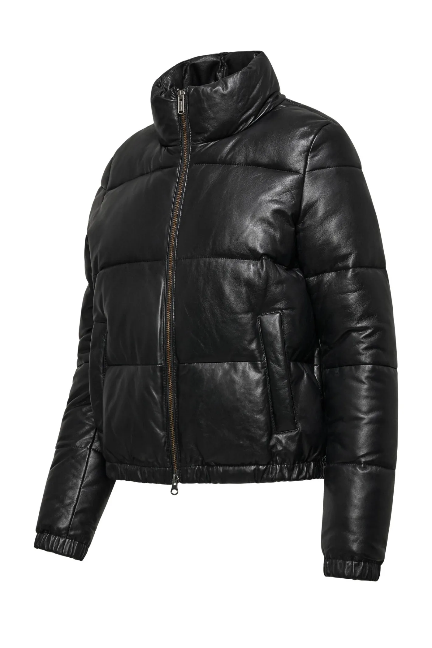 Bomboogie Lederjacken-Elly Gepolsterte Lederjacke Black