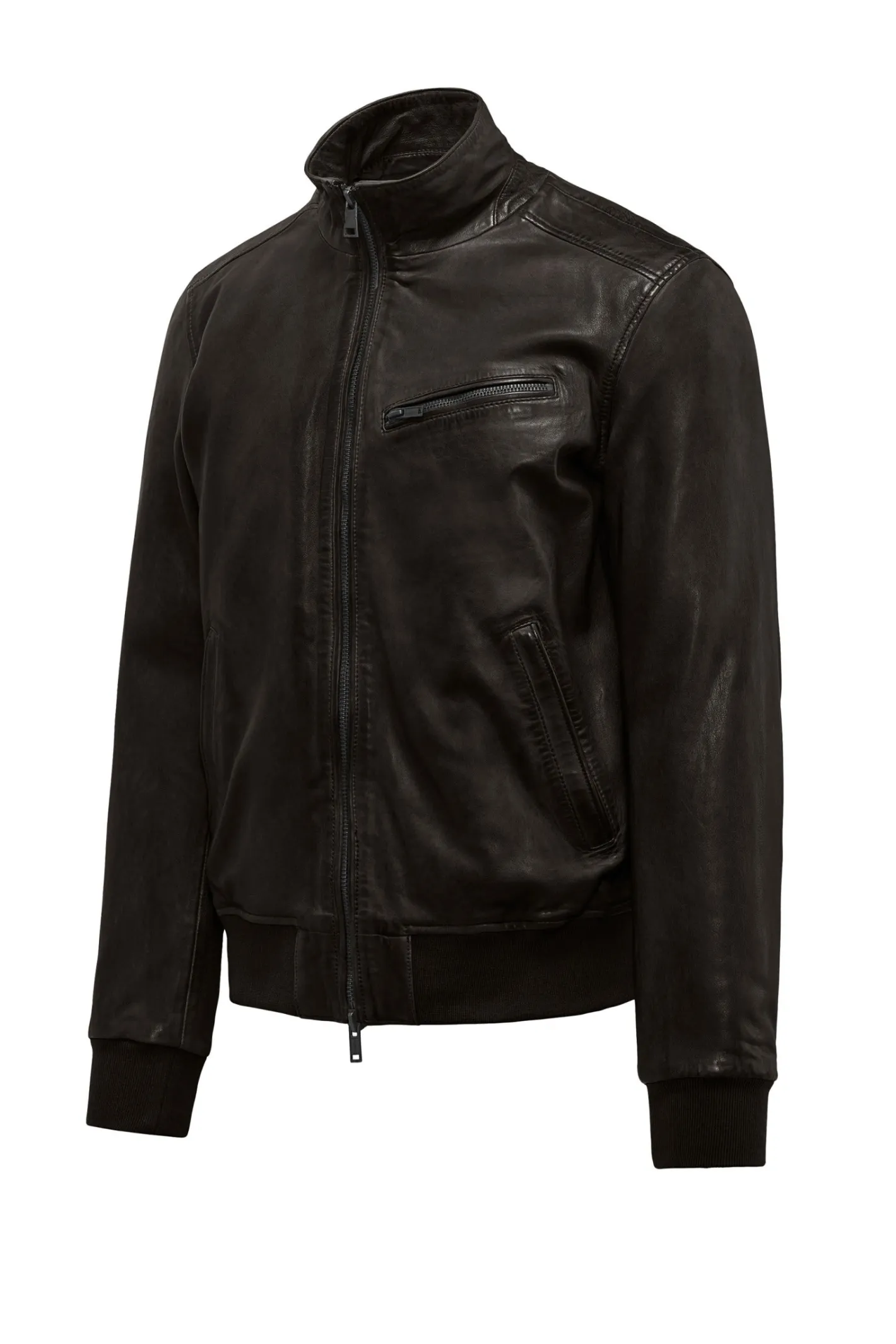 Bomboogie Lederjacken-Foo Bomberjacke Aus Leder