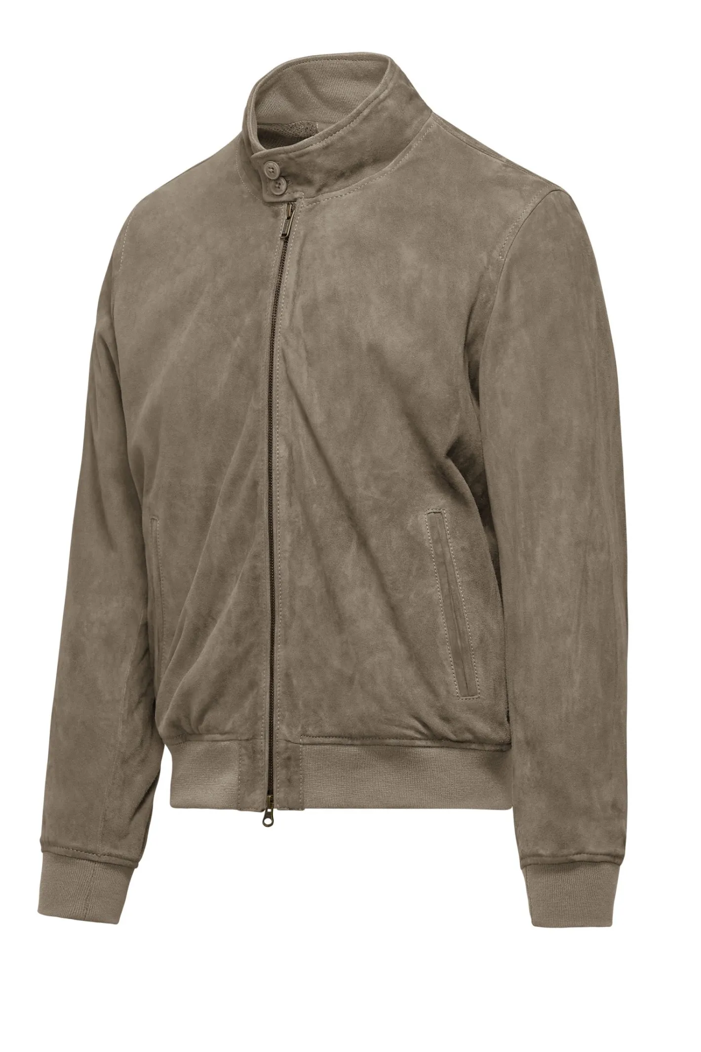 Bomboogie Lederjacken-Friz Bomberjacke Aus Wildleder
