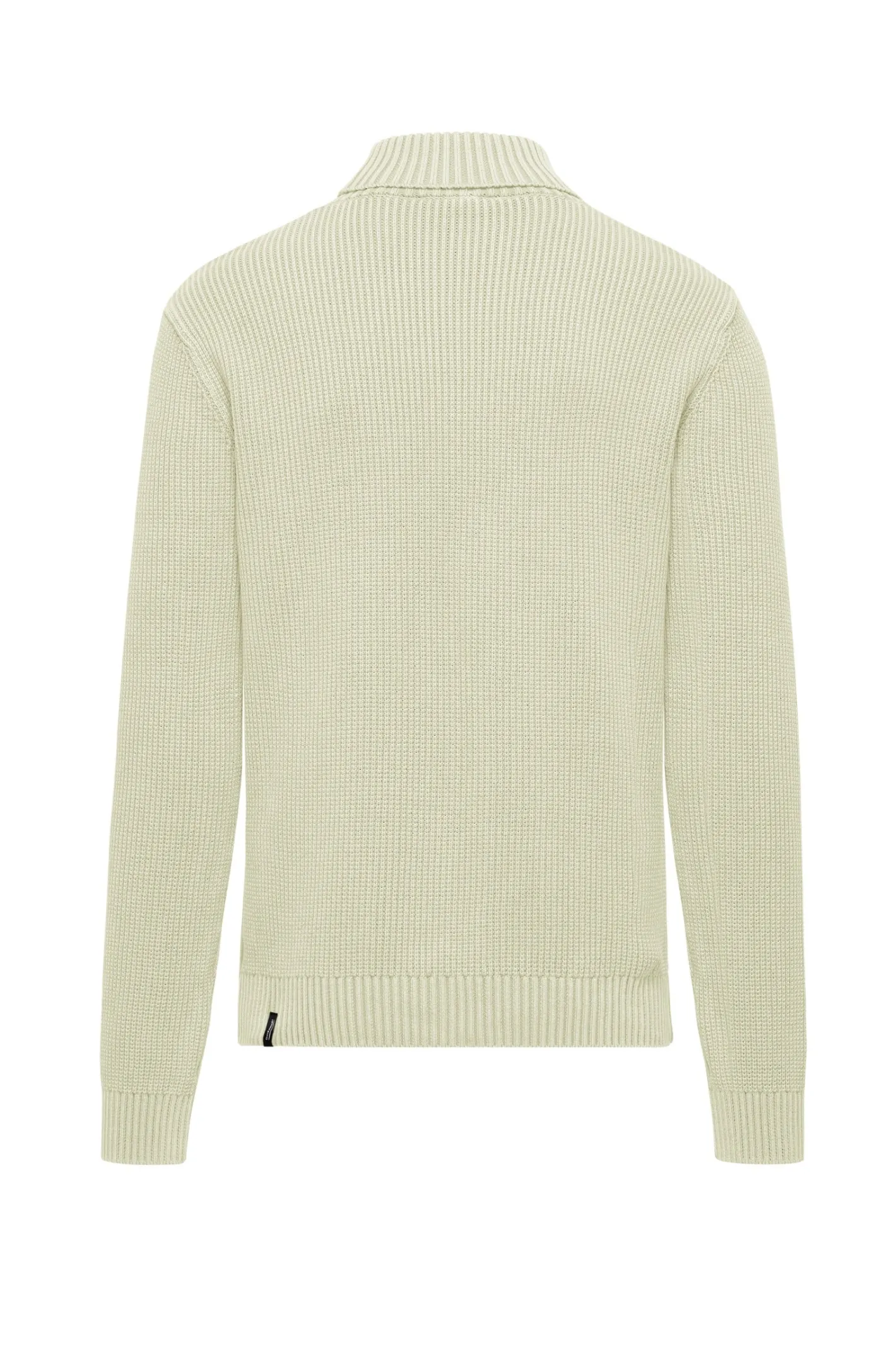 Bomboogie Pullover-Gerippter Baumwoll-Rollkragenpullover