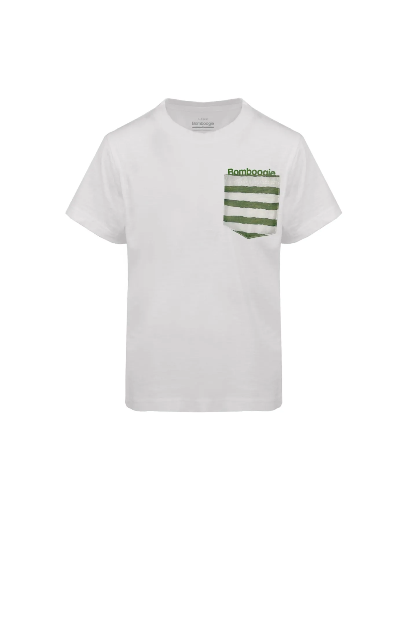 Bomboogie Bekleidung & Accessoires-Gestreiftes T-Shirt Mit Tasche