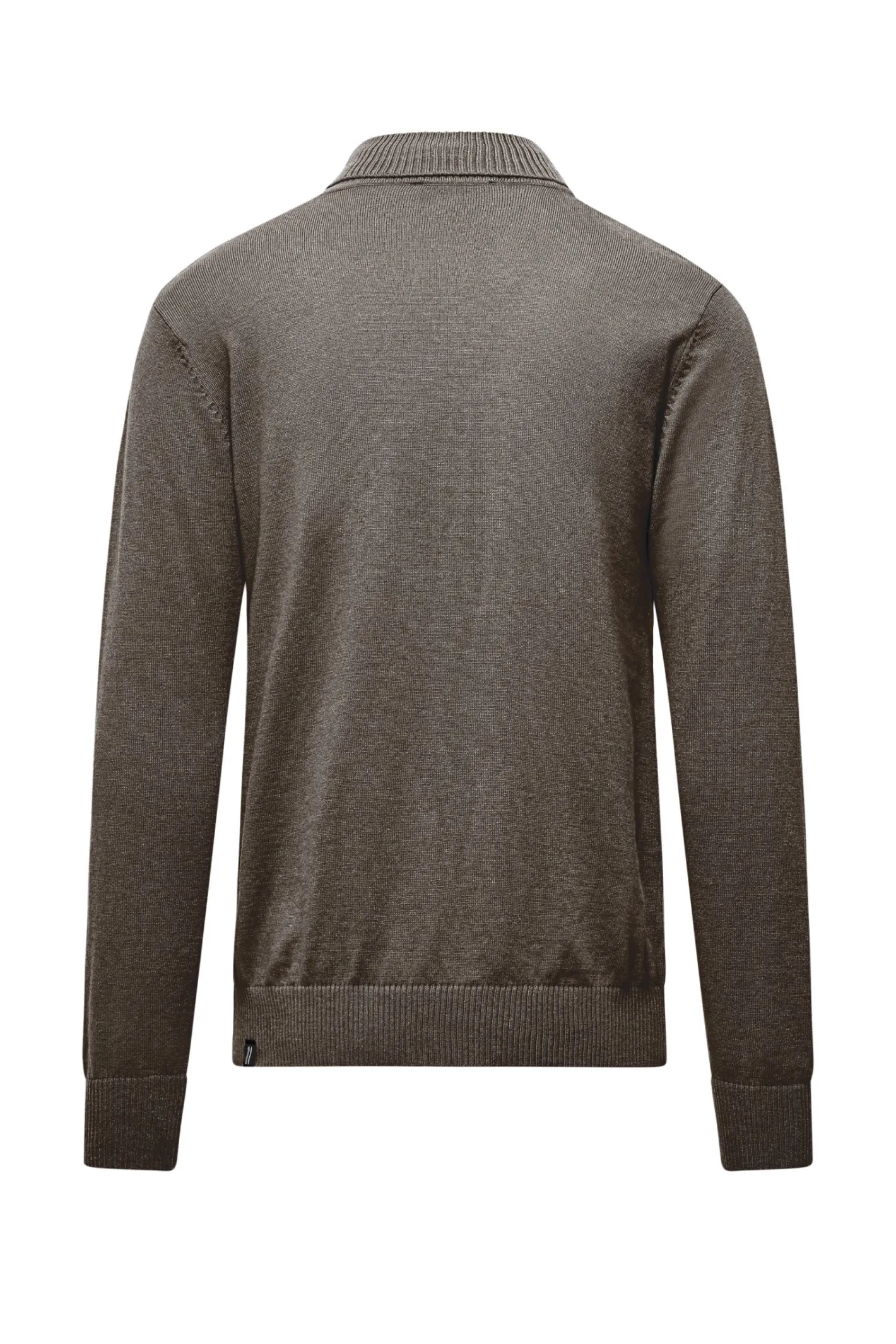 Bomboogie Pullover-Glattstrick-Rollkragenpullover Mit Geripptem Kragen
