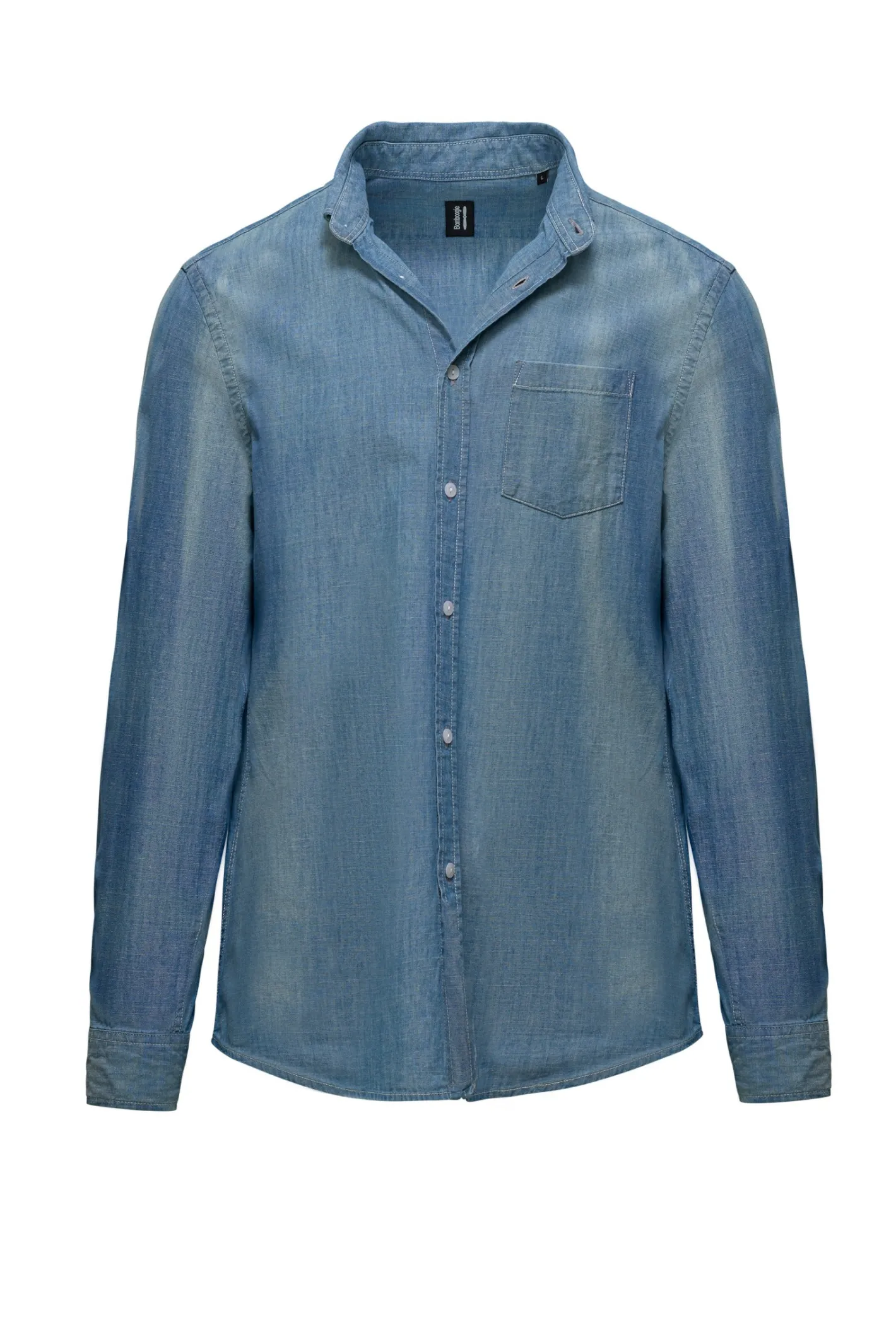 Bomboogie Hemden-Hemd Mit Button-down-Kragen Denim Light Blue