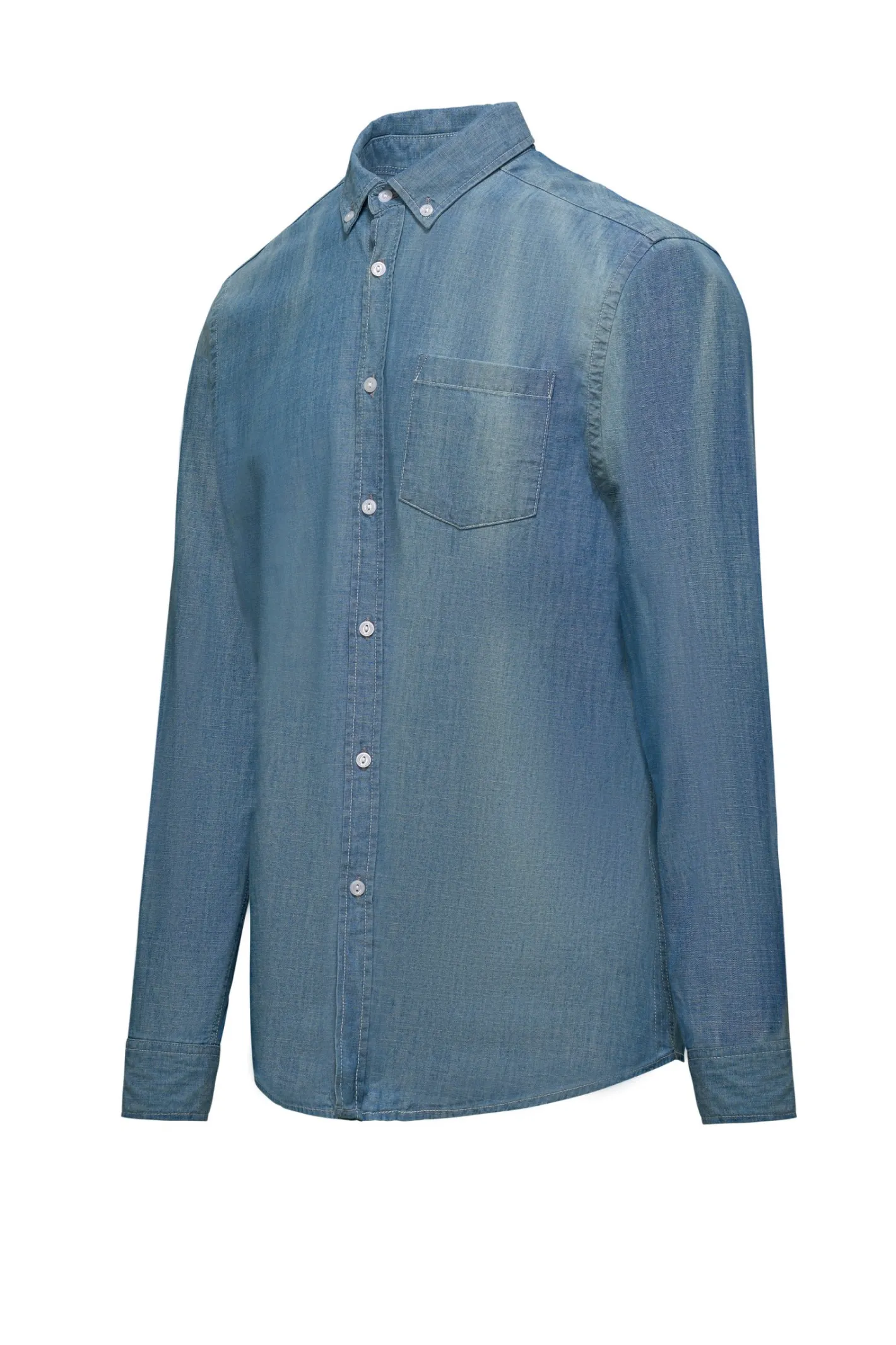 Bomboogie Hemden-Hemd Mit Button-down-Kragen Denim Light Blue