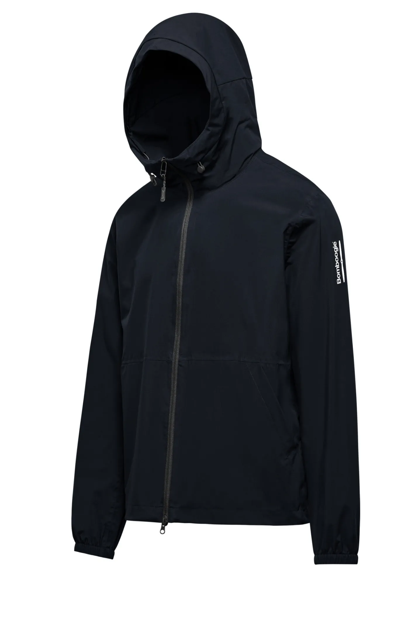 Bomboogie Leichte Jacken-Herrenjacke Mit Reißverschluss Und Reflektierendem Logoaufdruck