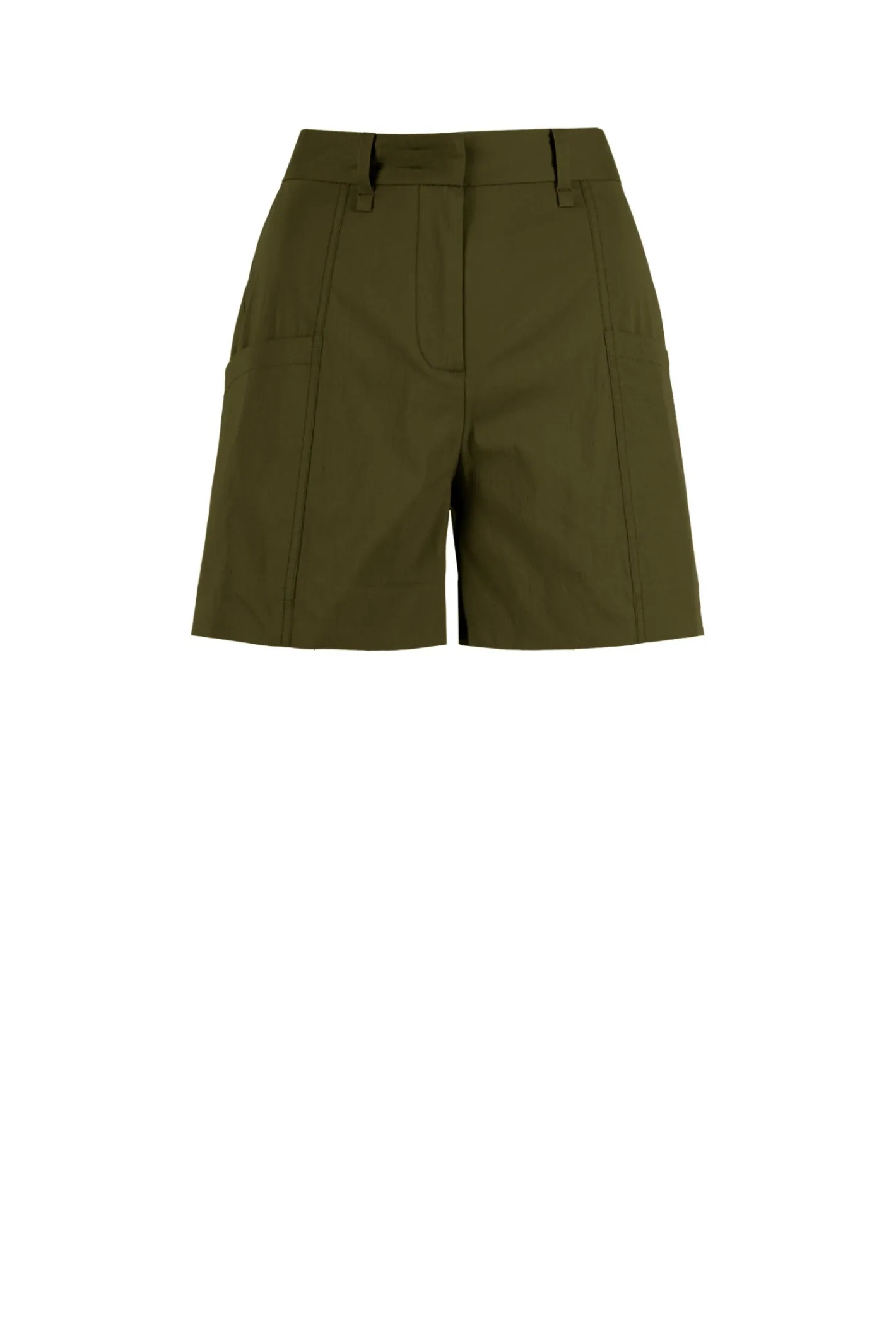 Bomboogie Bermuda & Shorts-Hochtaillierte Shorts Aus Baumwollsatin