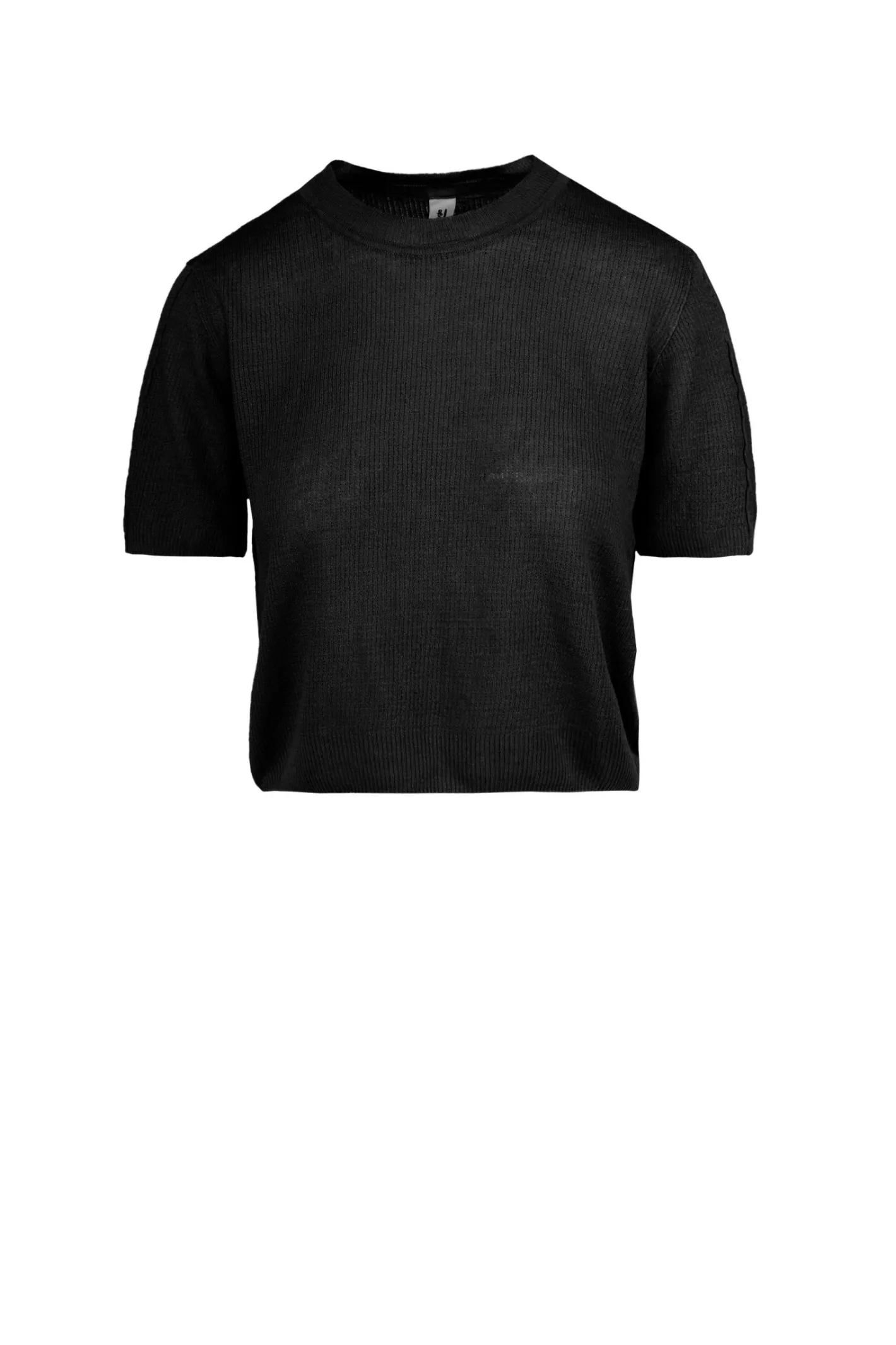 Bomboogie Sweatshirts & Hoodies-Kurzarmpullover Aus Leinen Und Baumwolle