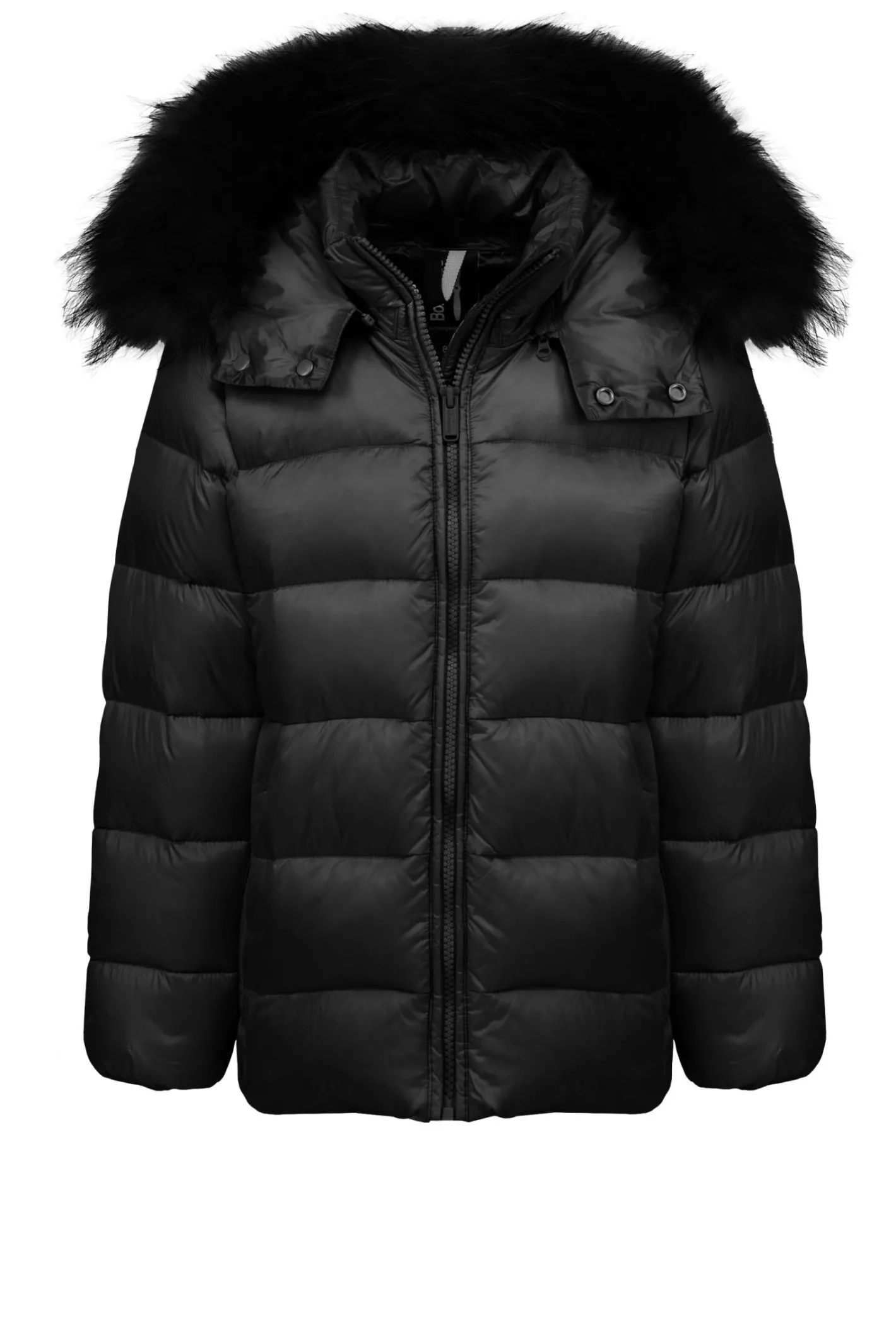 Bomboogie Mädchen-Kurze Daunenjacke Für Mädchen Mit Kapuze Und Fell