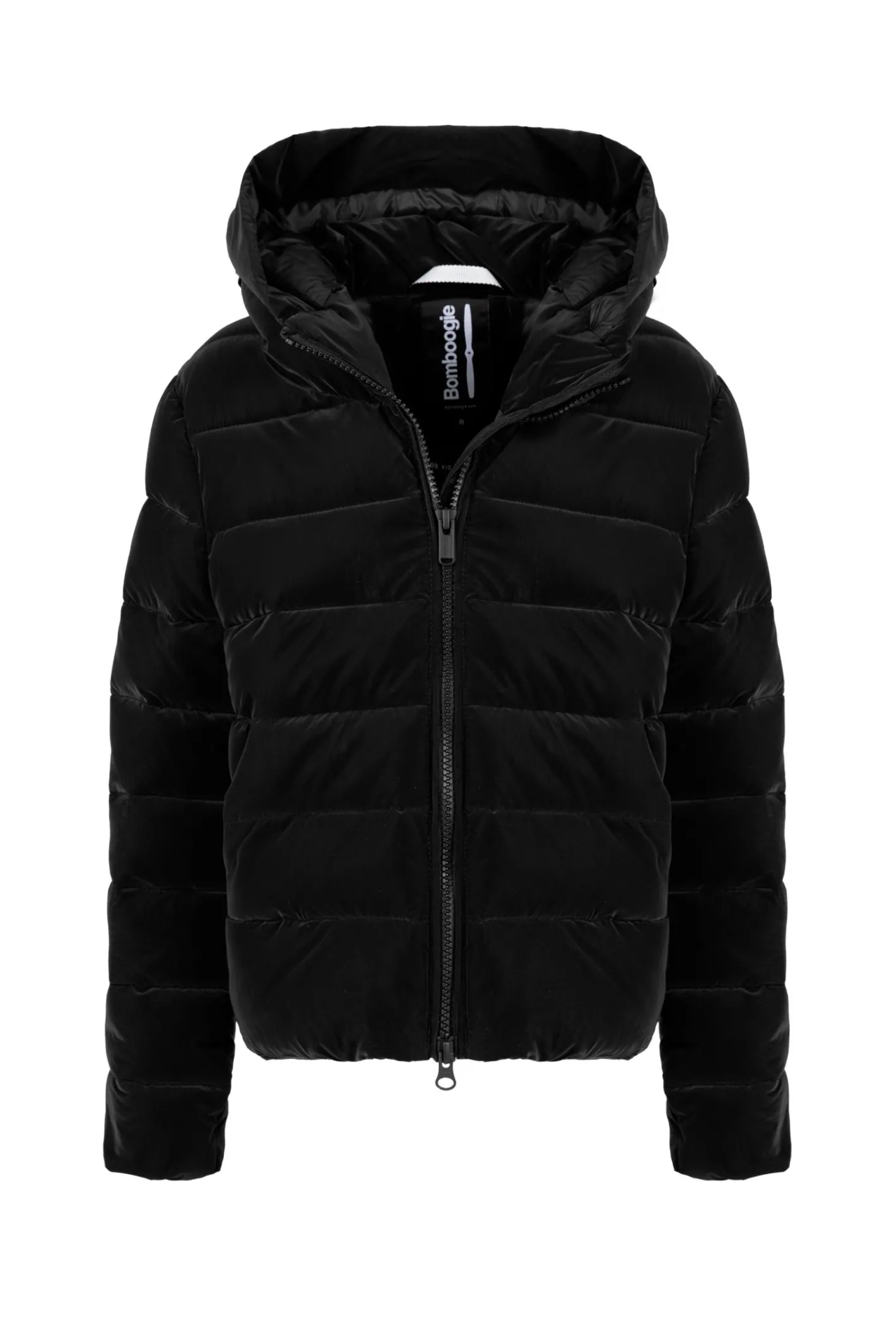 Bomboogie Mädchen-Kurze Mädchen-Daunenjacke Aus Nylon Mit Samteffekt