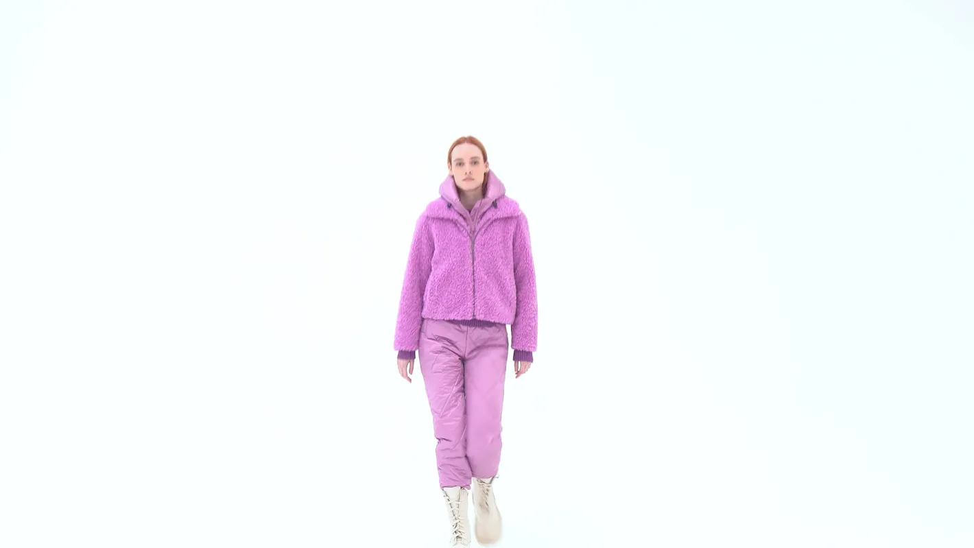 Bomboogie Mäntel-Kurzer Mantel Aus Sherpa-Fleece Mit Kapuze