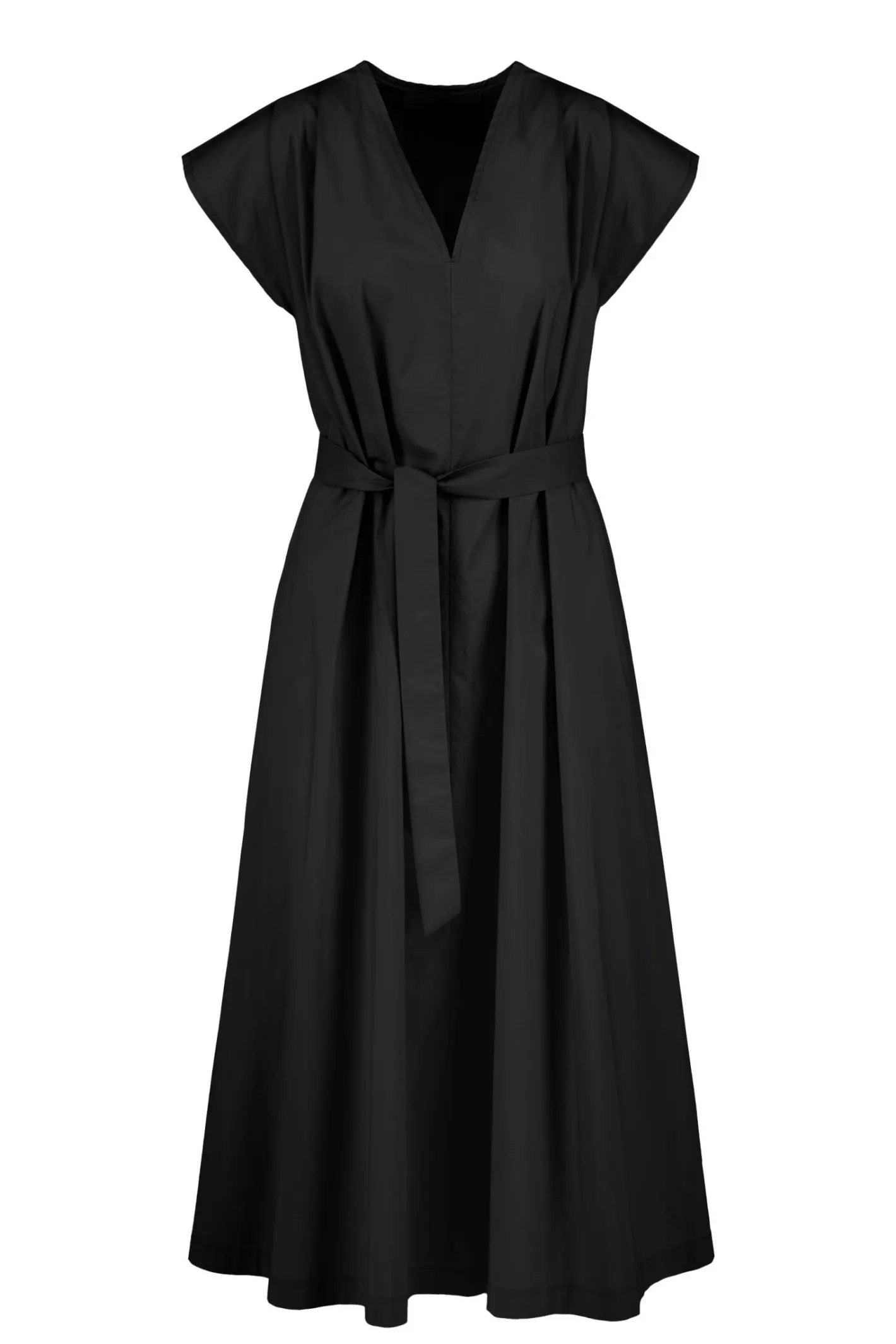langes_kleid_mit_vausschnitt_9.webp Bomboogie Kleider-Langes Kleid Mit V-Ausschnitt
