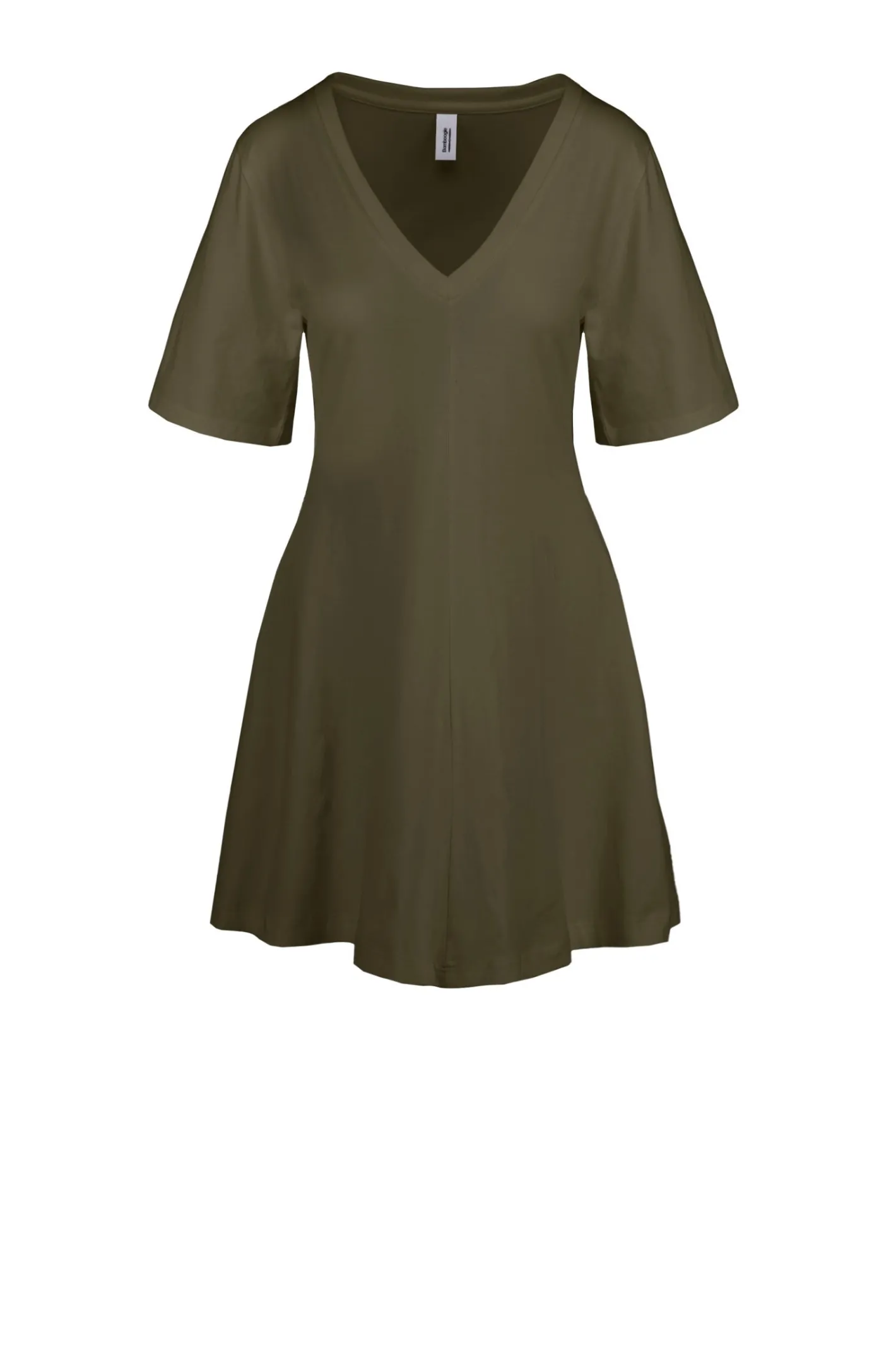 Bomboogie Kleider-Langes Kleid Mit V-Ausschnitt Aus Bio-Baumwolle