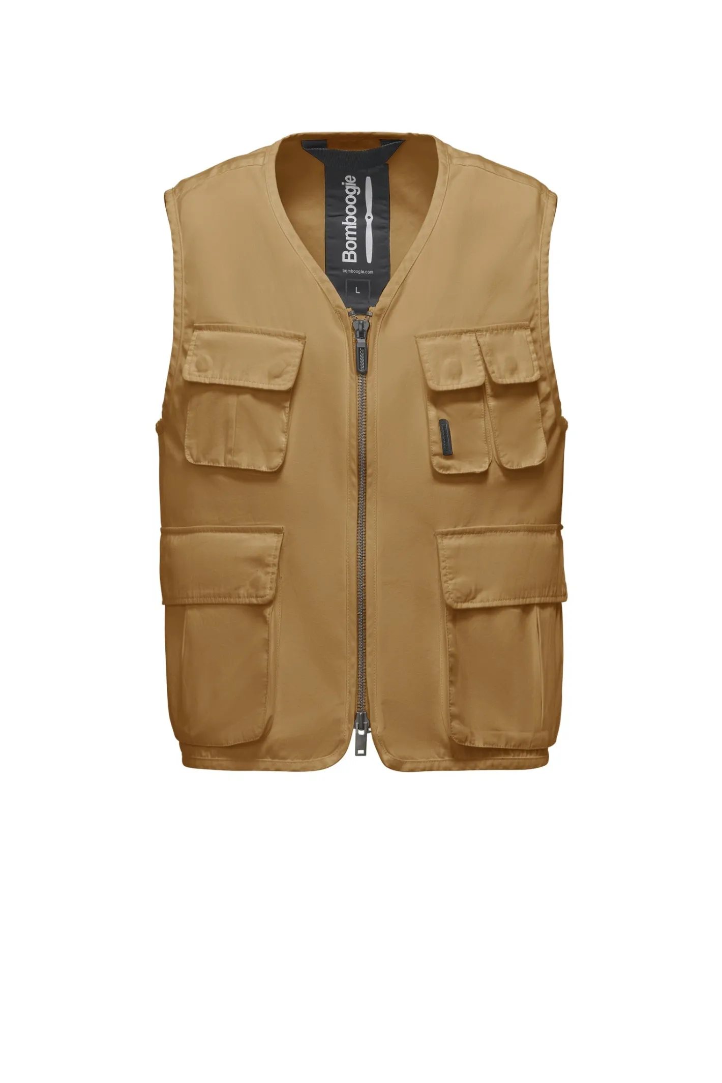 Bomboogie Westen-Multi-Pocket-Weste Aus Baumwoll-Popeline