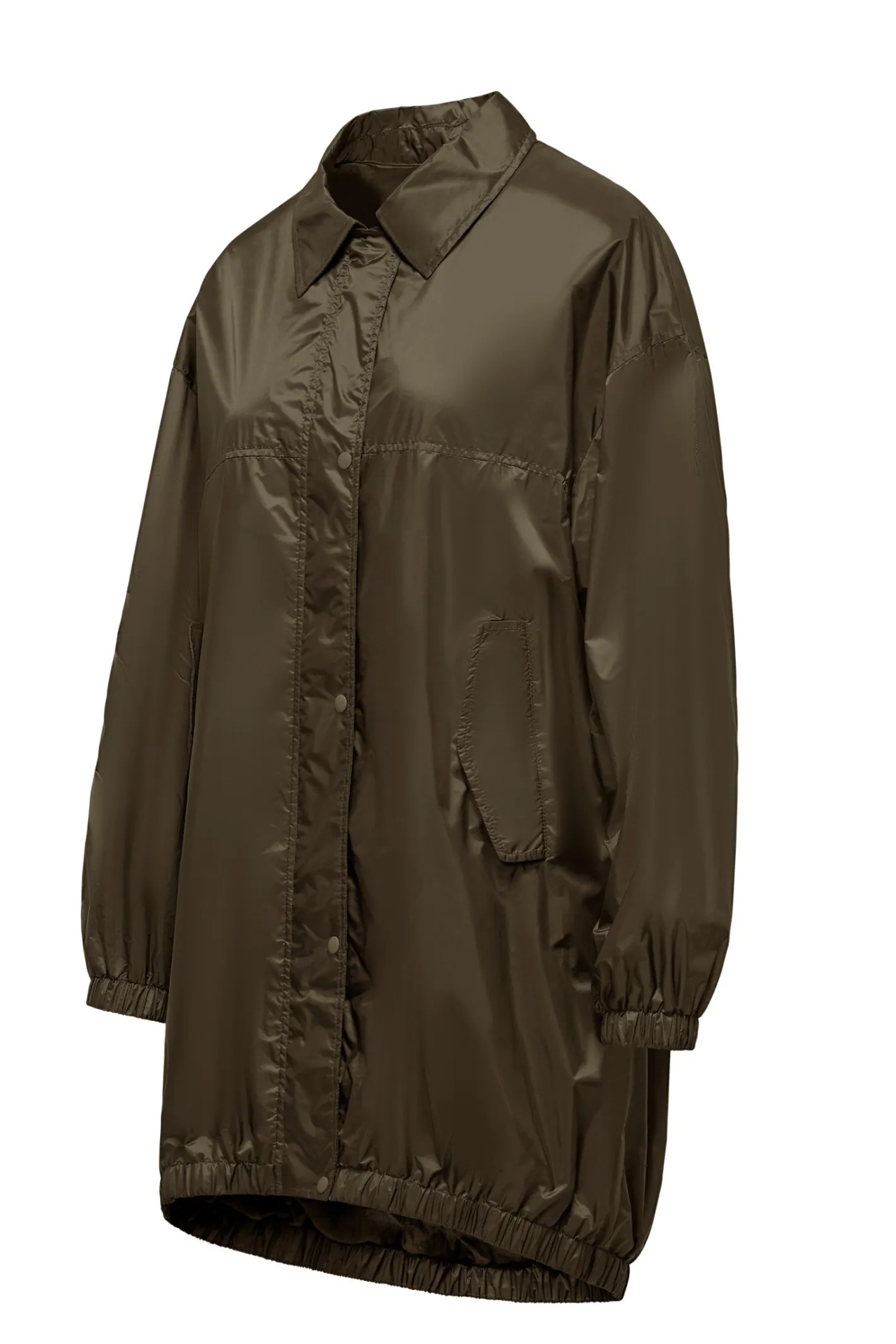 Bomboogie Parka-Parka Aus Glänzendem Nylon Mit Kragen