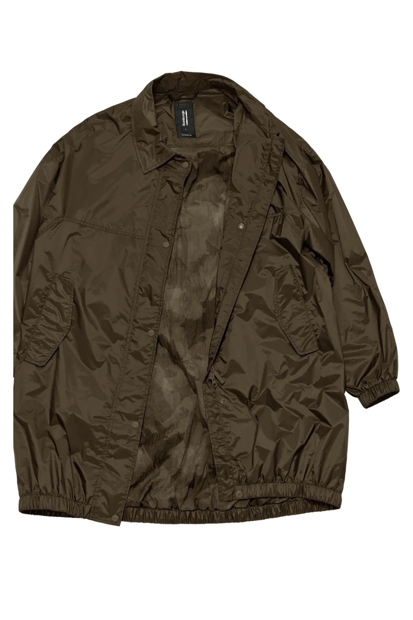 parka_aus_glnzendem_nylon_mit_kragen_3.webp Bomboogie Parka-Parka Aus Glänzendem Nylon Mit Kragen