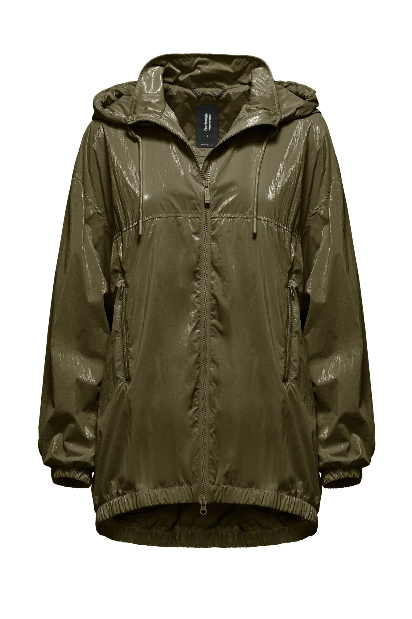 Bomboogie Parka-Parka Aus Laminiertem Nylon Mit Kapuze