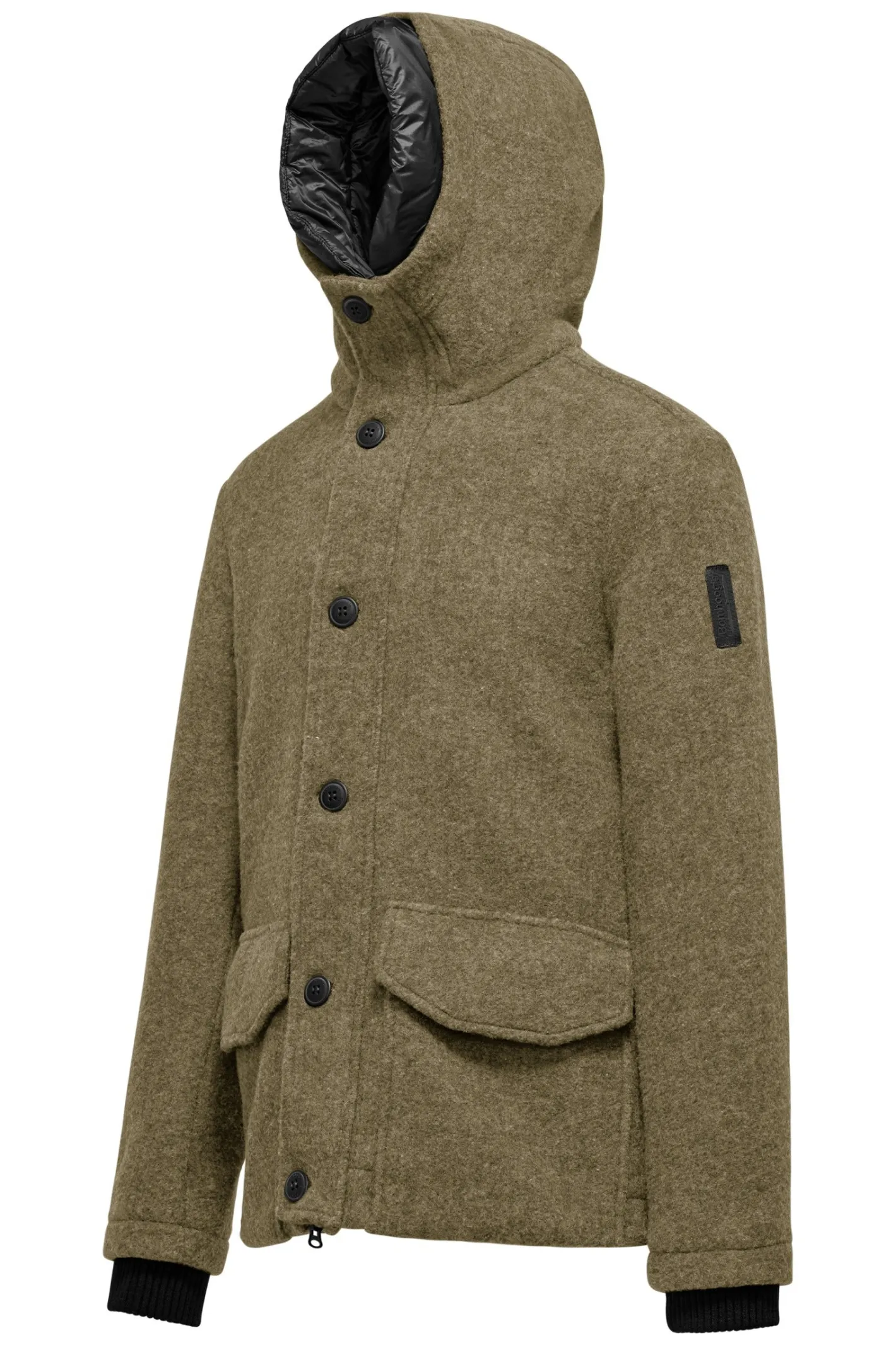 Bomboogie Mäntel-Parka Aus Wollstoff Mit Kapuze