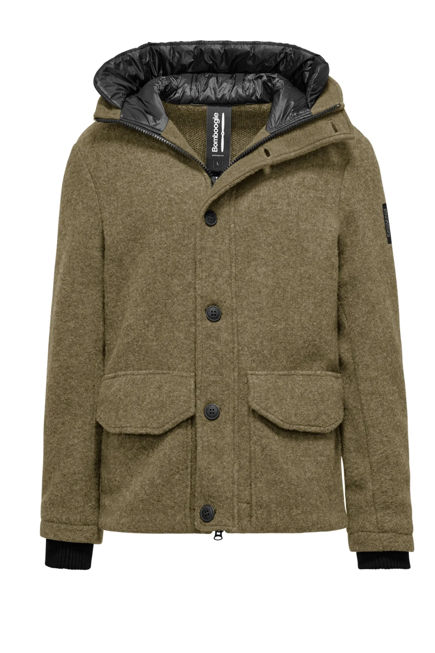 parka_aus_wollstoff_mit_kapuze_4.webp Bomboogie Mäntel-Parka Aus Wollstoff Mit Kapuze