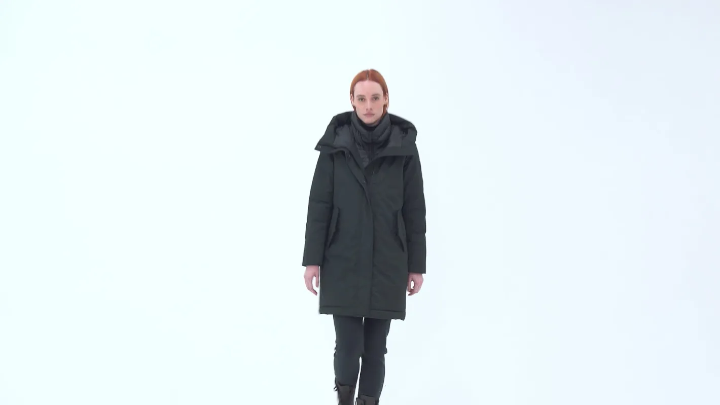 Bomboogie Parka-Parka Mit Doppeltem Kragen