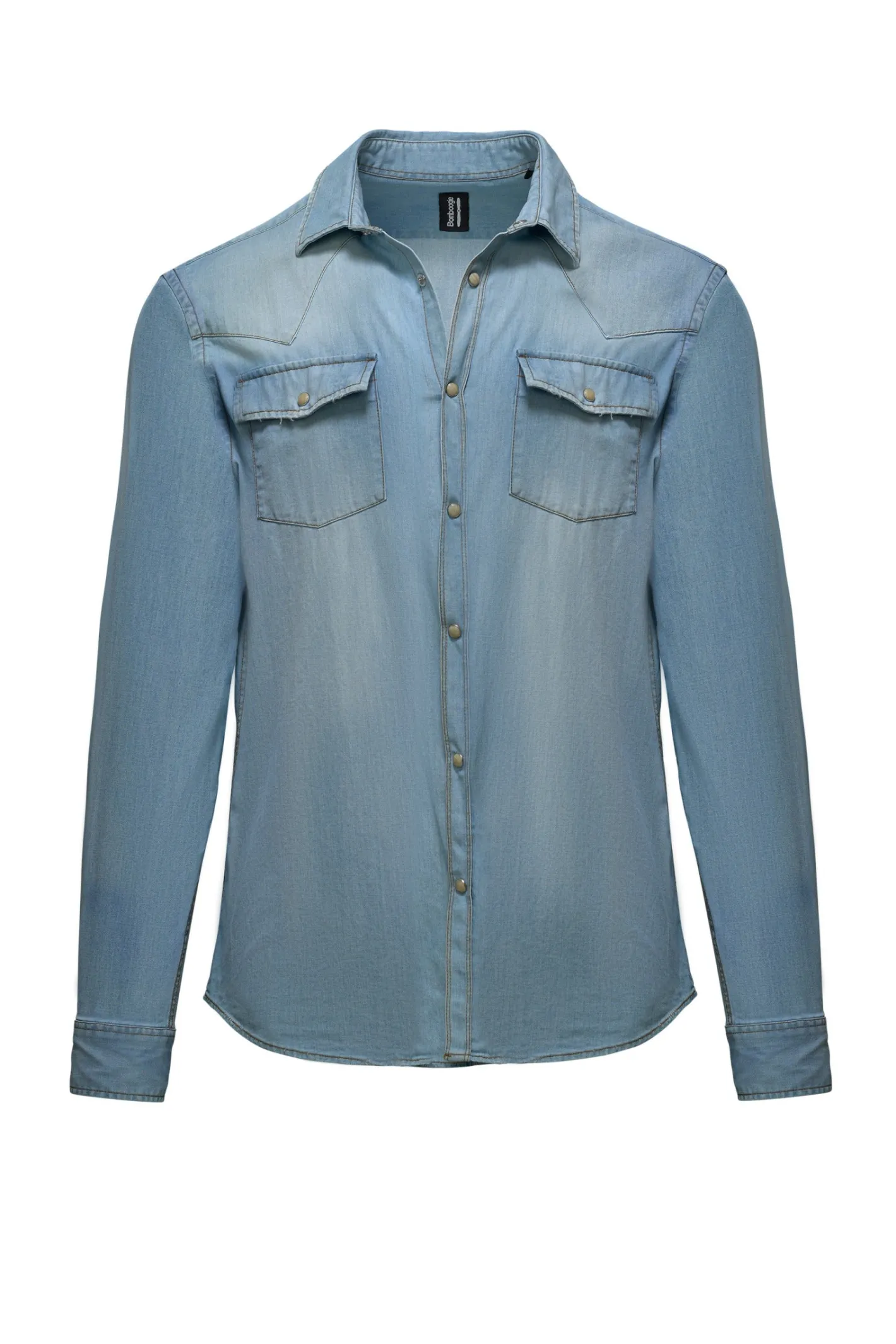 Bomboogie Hemden-Rodeohemd Aus Stretch-Denim