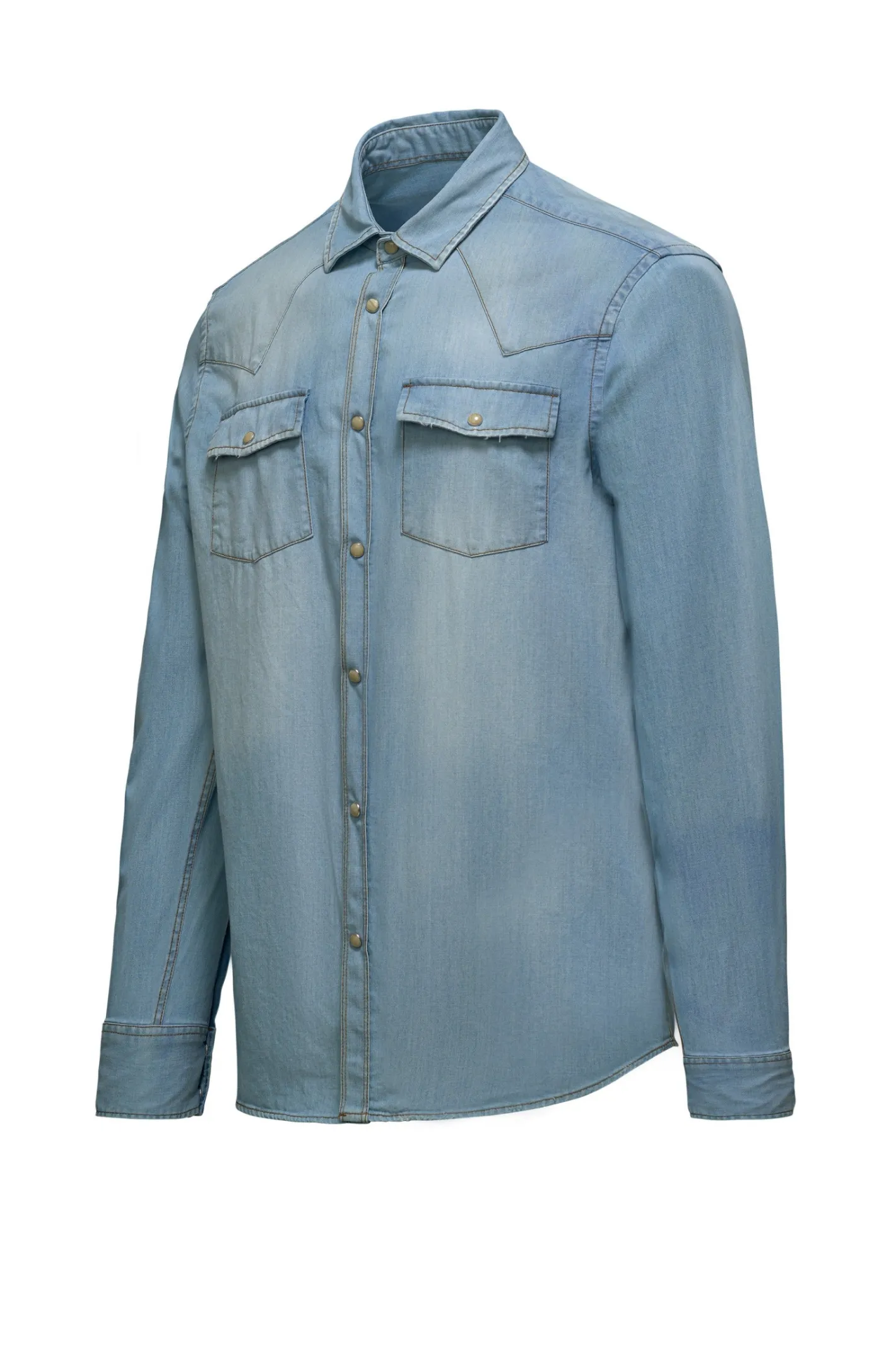 Bomboogie Hemden-Rodeohemd Aus Stretch-Denim
