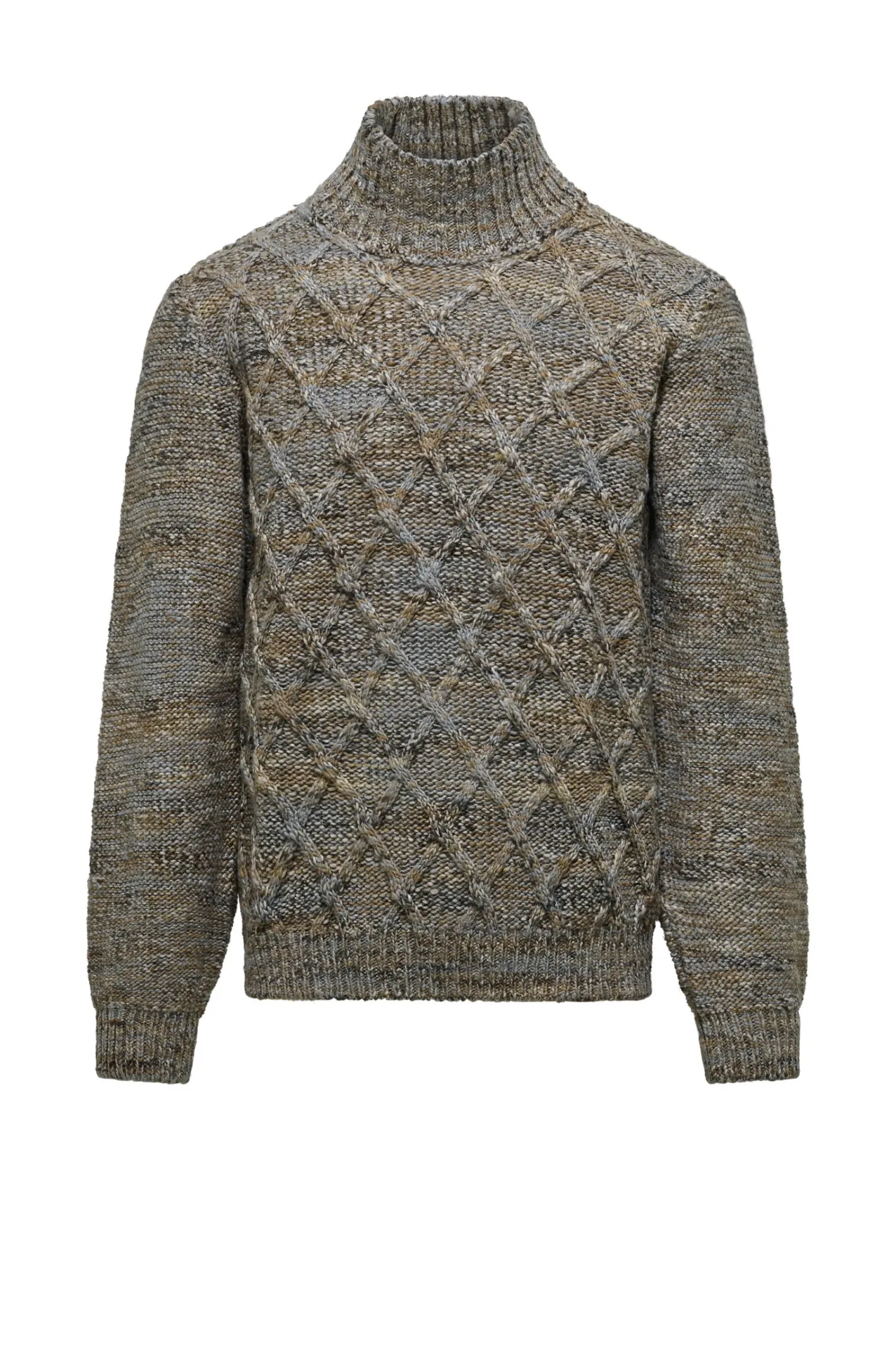 Bomboogie Pullover-Rollkragenpullover Aus Mehrfarbigem Garn