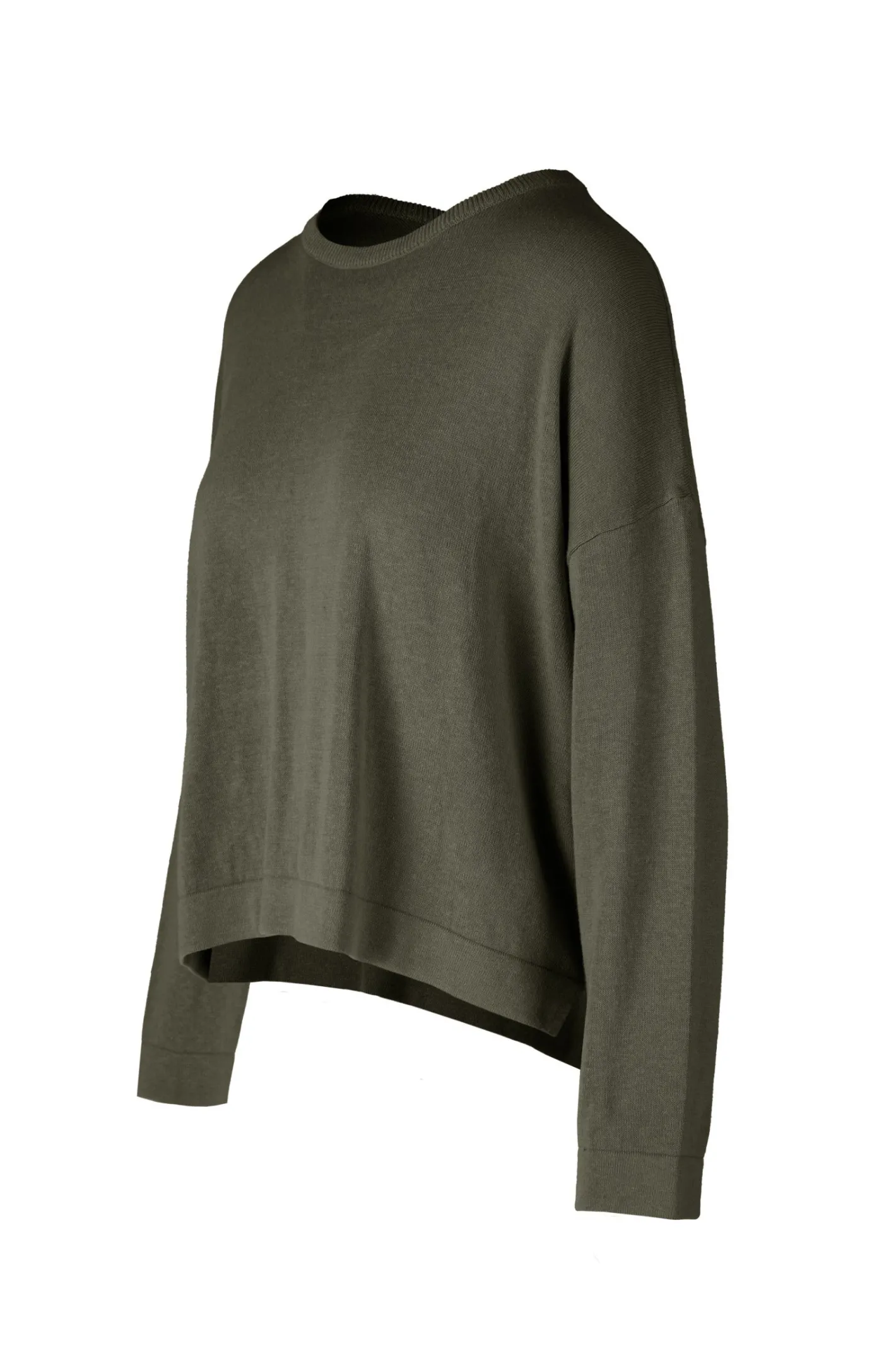 Bomboogie Sweatshirts & Hoodies-Rundhalspullover Aus Leinen Und Baumwolle