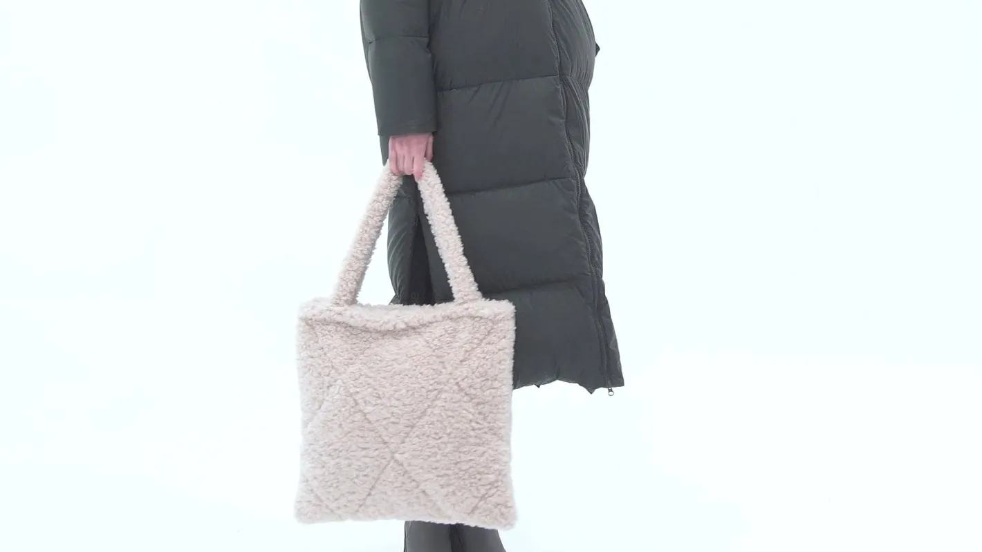 Bomboogie Handtaschen & Rucksäcke-Shopper-Tasche Aus Sherpa