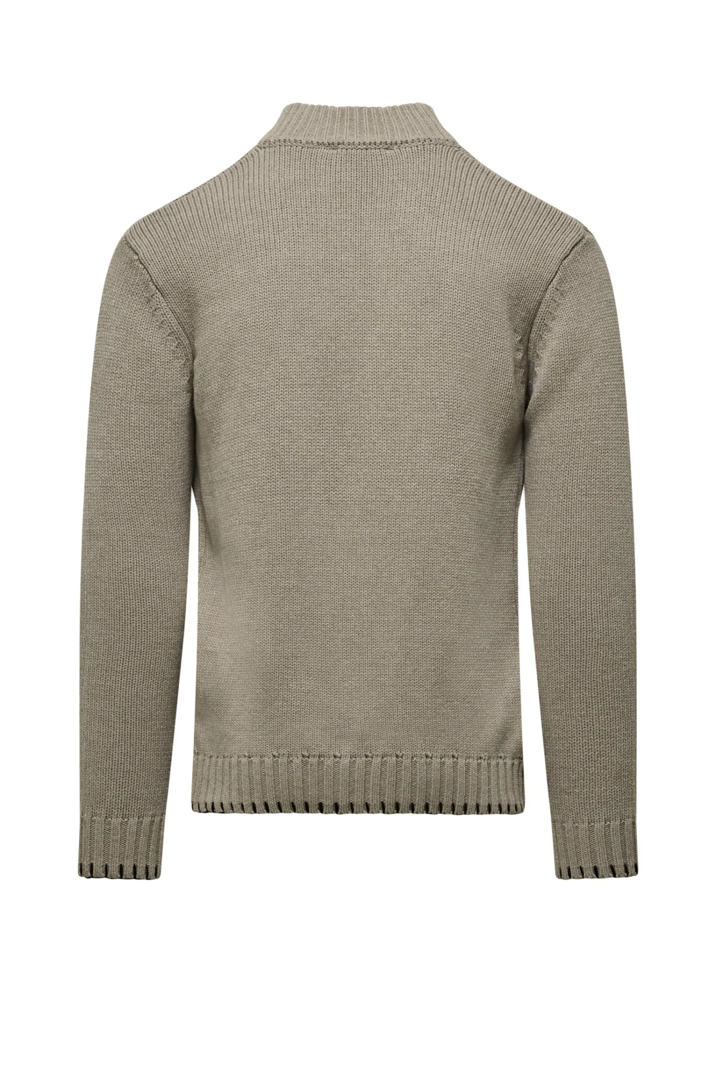 Bomboogie Pullover-Strickjacke Mit Stehkragen Und Reißverschluss