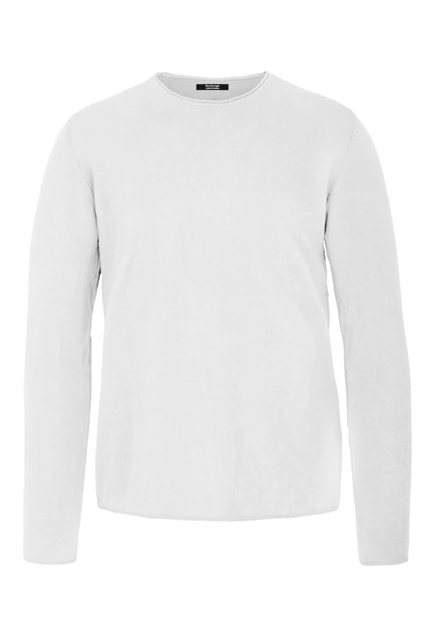 Bomboogie Sweatshirts & Hoodies-Strickpullover Mit Rundhalsausschnitt Mit Gerollten Säumen