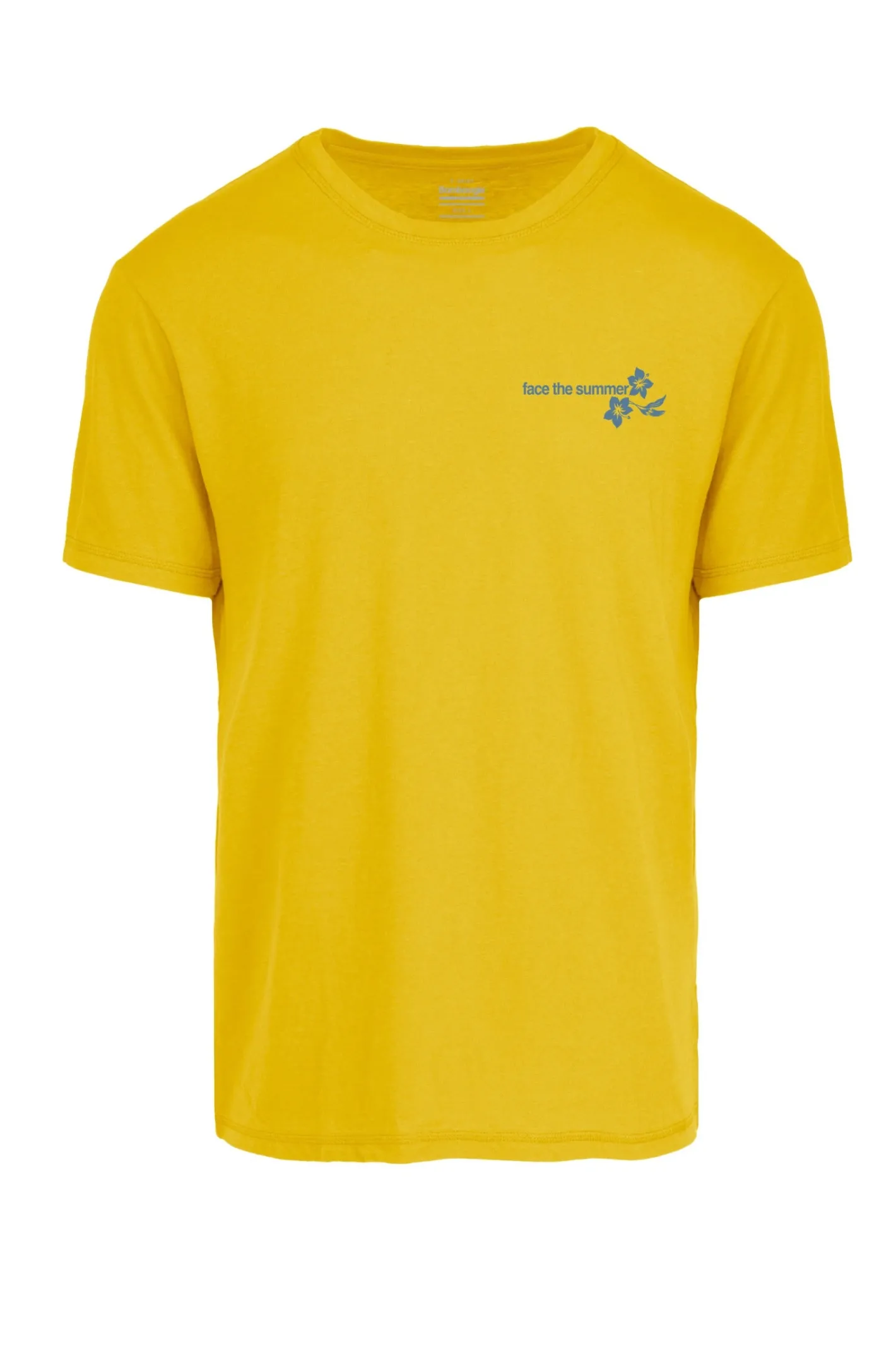 Bomboogie T-Shirts & Polos-T-Shirt Mit Rundhalsausschnitt Und Pin Up-Druck Auf Dem Rücken Sulphur Yellow