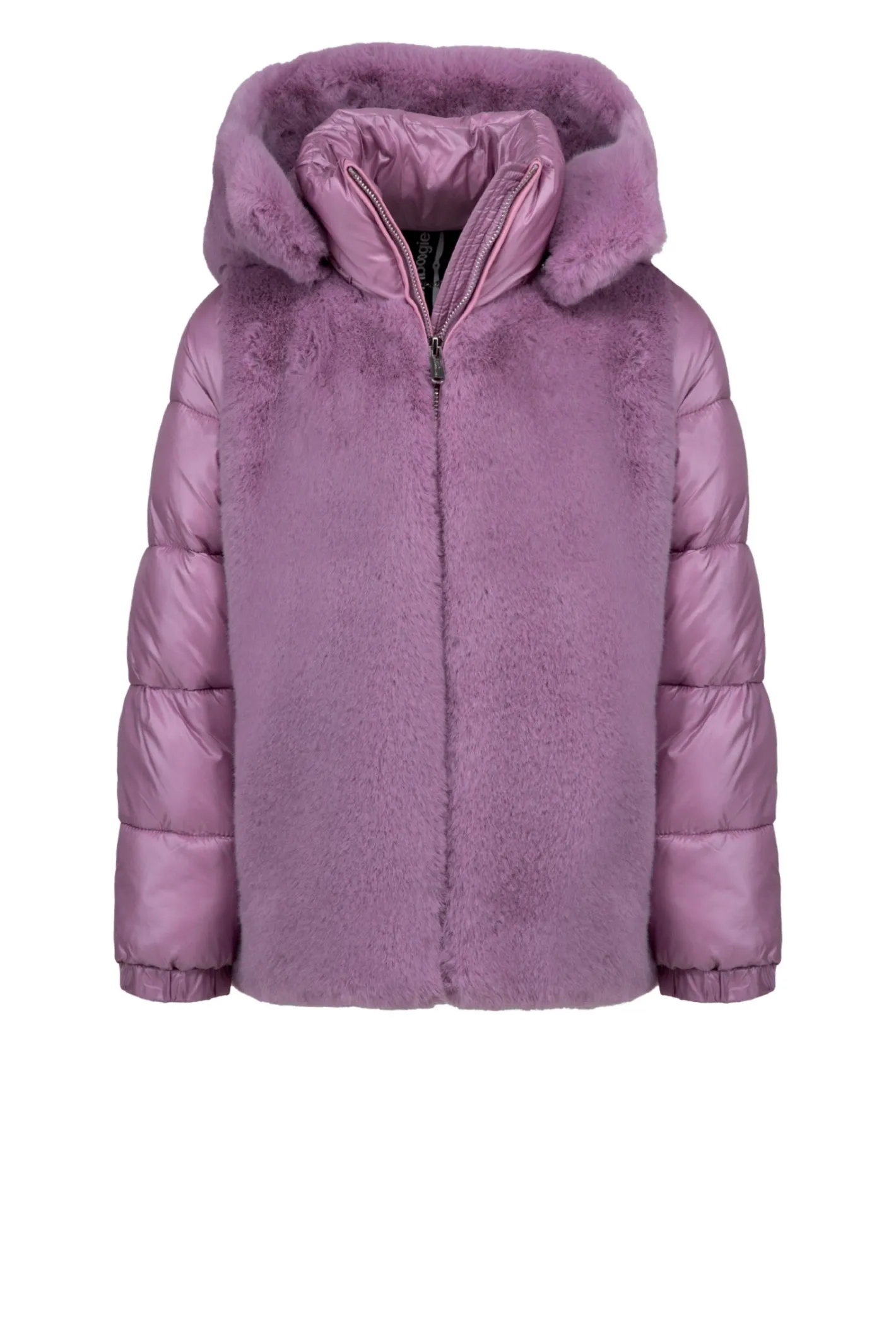 Bomboogie Mädchen-Wattierte Jacke Aus Kunstpelz Und Nylon Für Mädchen