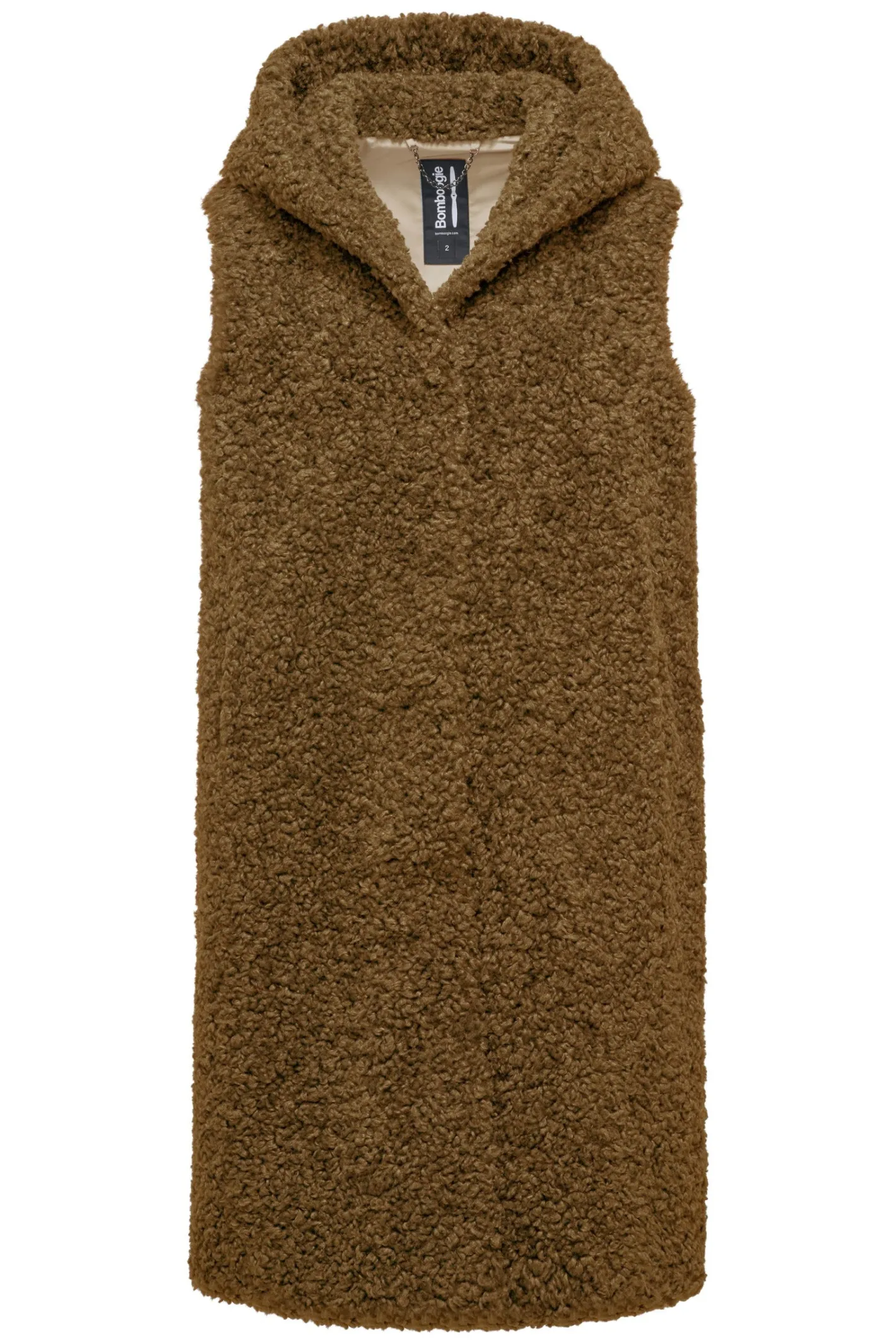 Bomboogie Westen-Weste Aus Sherpa-Fleece Mit Kapuze